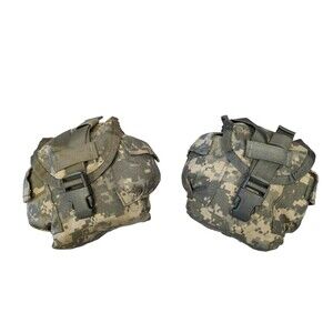 2-Pack US Military Canteen/General Purpose pouches - acu/ucp